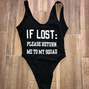 One piece bathing suit/bodysuit